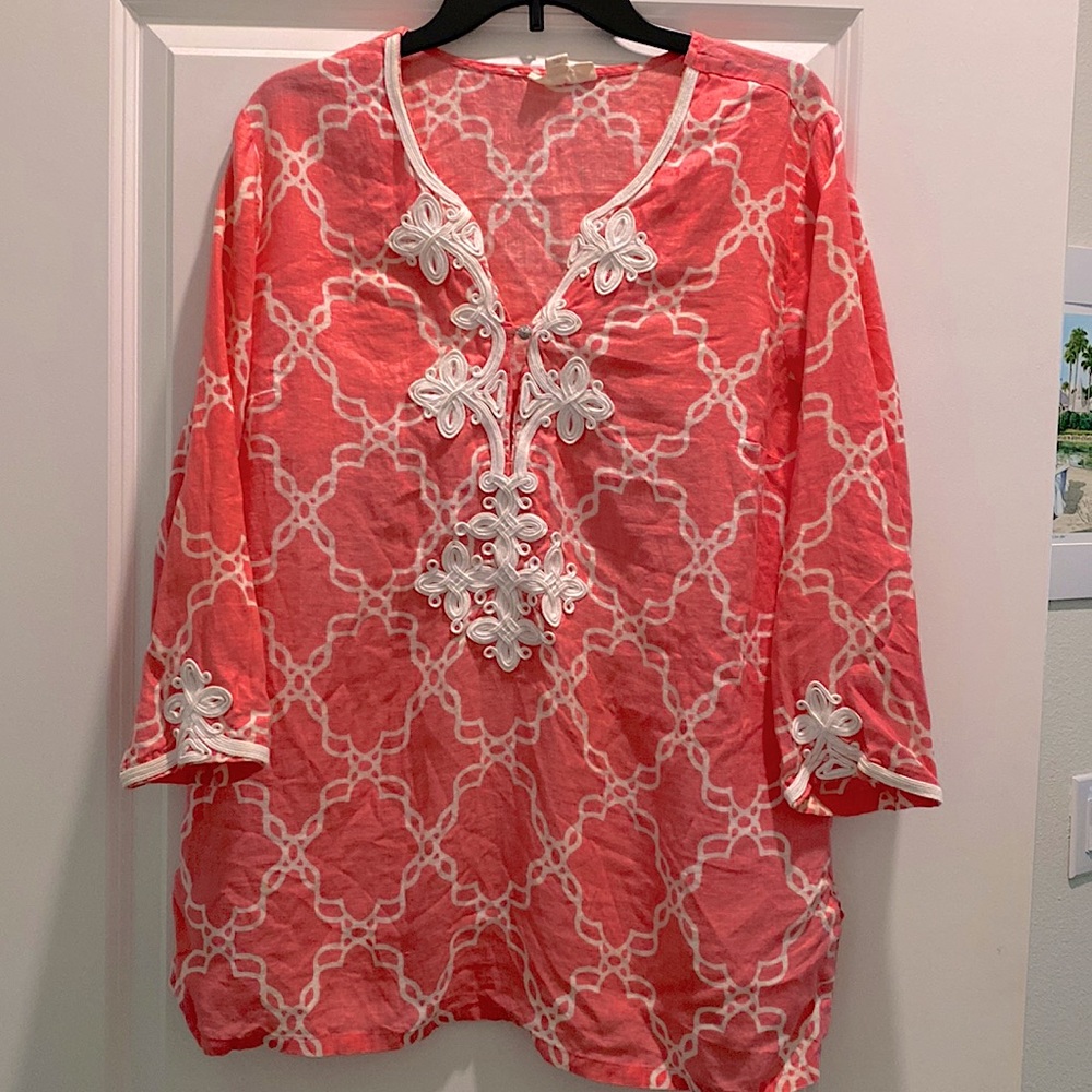EUC Pink Tunic Cover Up